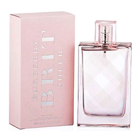 burberry brit sheer para mujeres